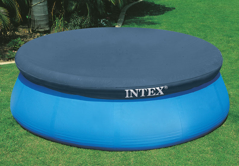 INTEX 15ft Easy Set Pool Cover – Round Debris Cover with Rope Tie for Inflatable Top-Ring Pools - Image 2