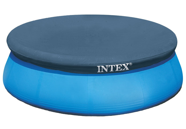 INTEX 15ft Easy Set Pool Cover – Round Debris Cover with Rope Tie for Inflatable Top-Ring Pools