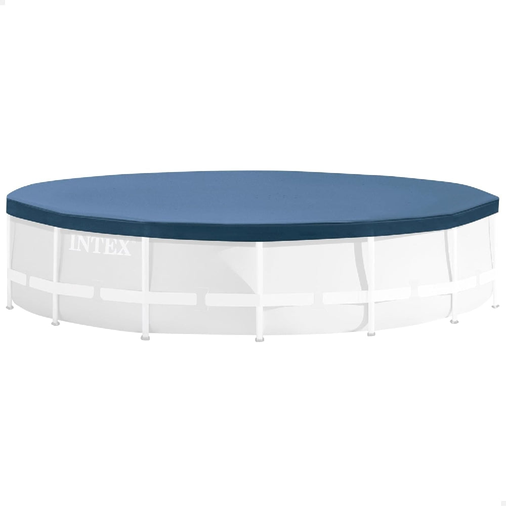INTEX 10ft Round Pool Cover – UV-Resistant Vinyl Guard for Metal Frame Above Ground Pools
