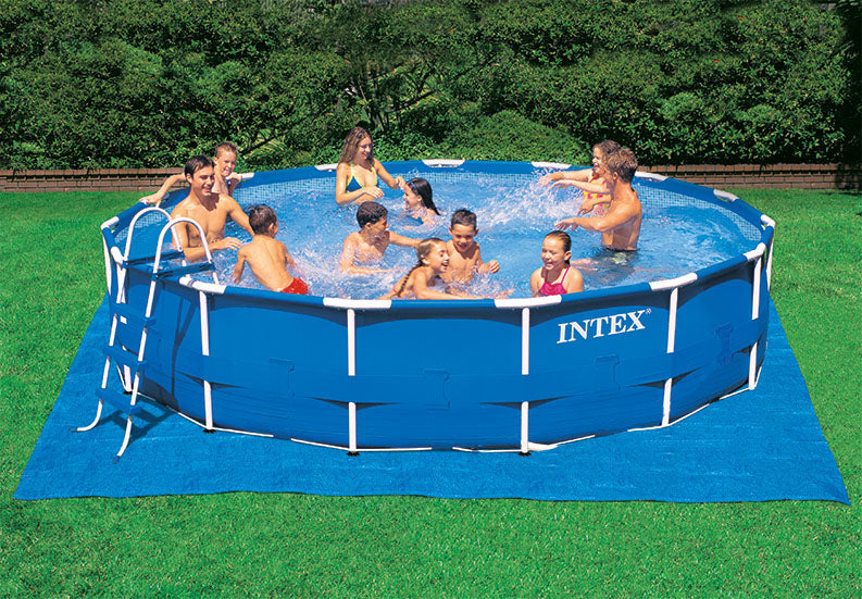 INTEX Universal Pool Ground Cloth – 15.5ft Square Heavy-Duty Protective Sheet for Above Ground Pool Floors - Image 3