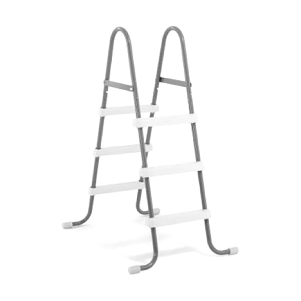 INTEX 42in 3-Step Heavy Duty Pool Ladder – Slip-Resistant Steel Frame Ladder for Above Ground Pools