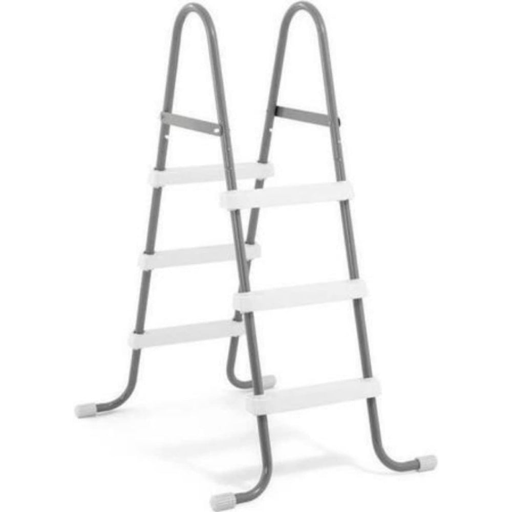 INTEX 42in 3-Step Heavy Duty Pool Ladder – Slip-Resistant Steel Frame Ladder for Above Ground Pools - Image 2