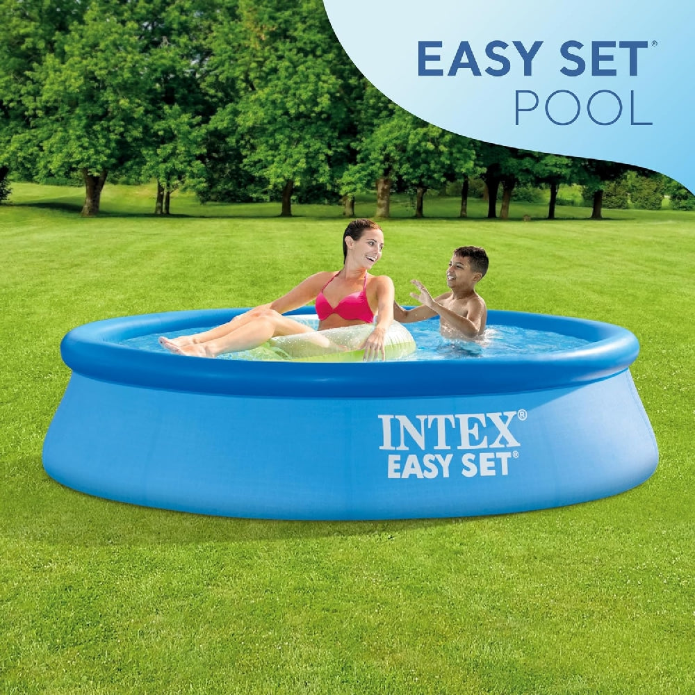 INTEX 8ft Round Easy Set Above Ground Pool – 10-Minute Setup Backyard Swimming Pool for Kids & Families - Image 4