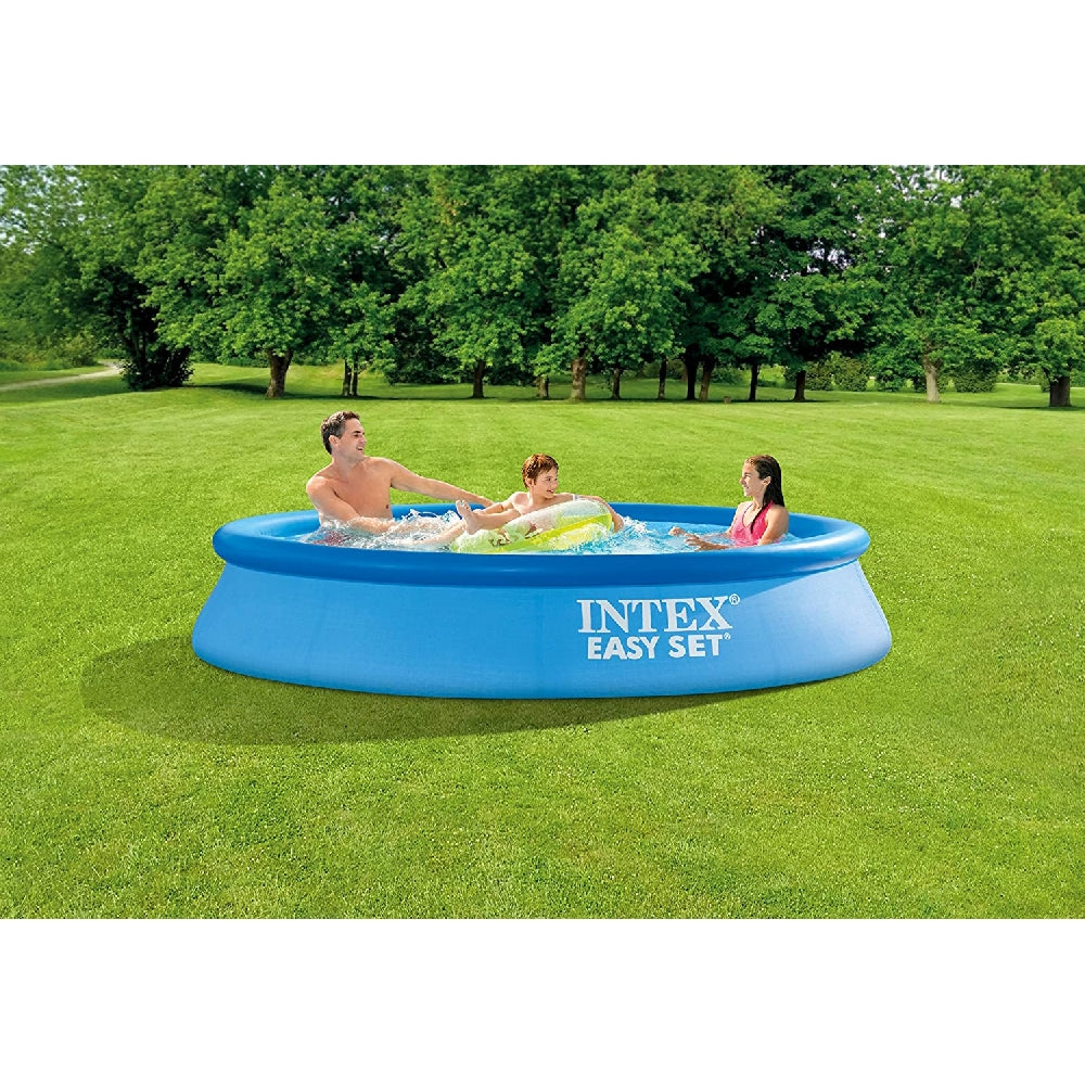 INTEX 10ft x 30in Easy Set Inflatable Swimming Pool Set – Includes Filter Pump for Instant Summer Backyard Fun - Image 4