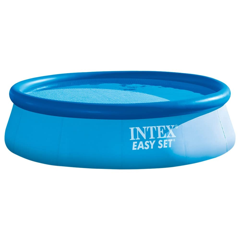 INTEX 12ft x 30in Easy Set Inflatable Swimming Pool – Quick-Set Above Ground Pool for Backyard Summer Cooling