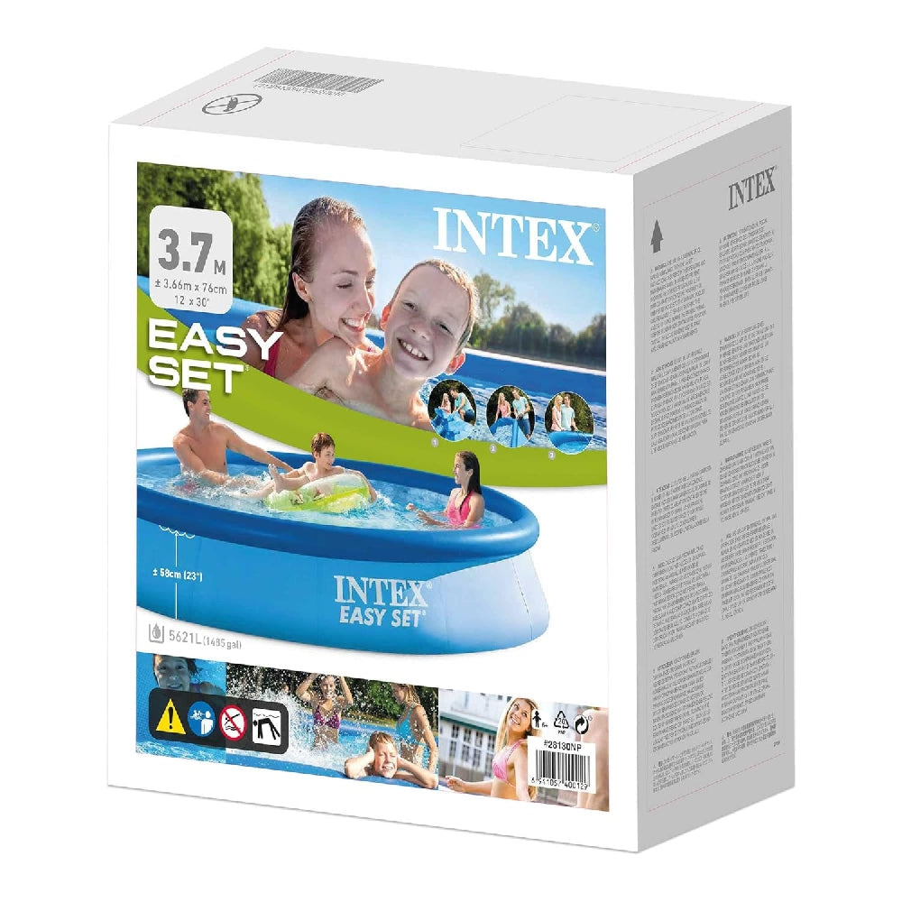 INTEX 12ft x 30in Easy Set Inflatable Swimming Pool – Quick-Set Above Ground Pool for Backyard Summer Cooling - Image 3
