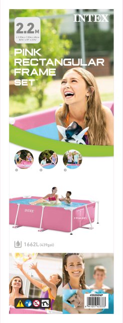 INTEX 15ft x 7.3ft Rectangular Frame Pool – Heavy-Duty Steel Support Above Ground Swimming Pool for Family Fun - Image 4