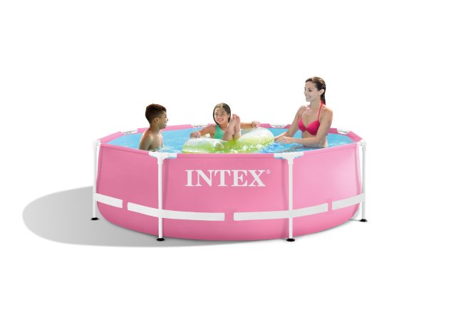 INTEX 18ft Round Metal Frame Pool – Durable Steel Above Ground Swimming Pool for High-Capacity Family Use - Image 4