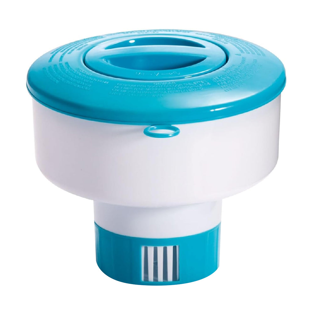 INTEX 7-inch Large Floating Chemical Dispenser – Adjustable Chlorine/Bromine Feeder for Above Ground Pools