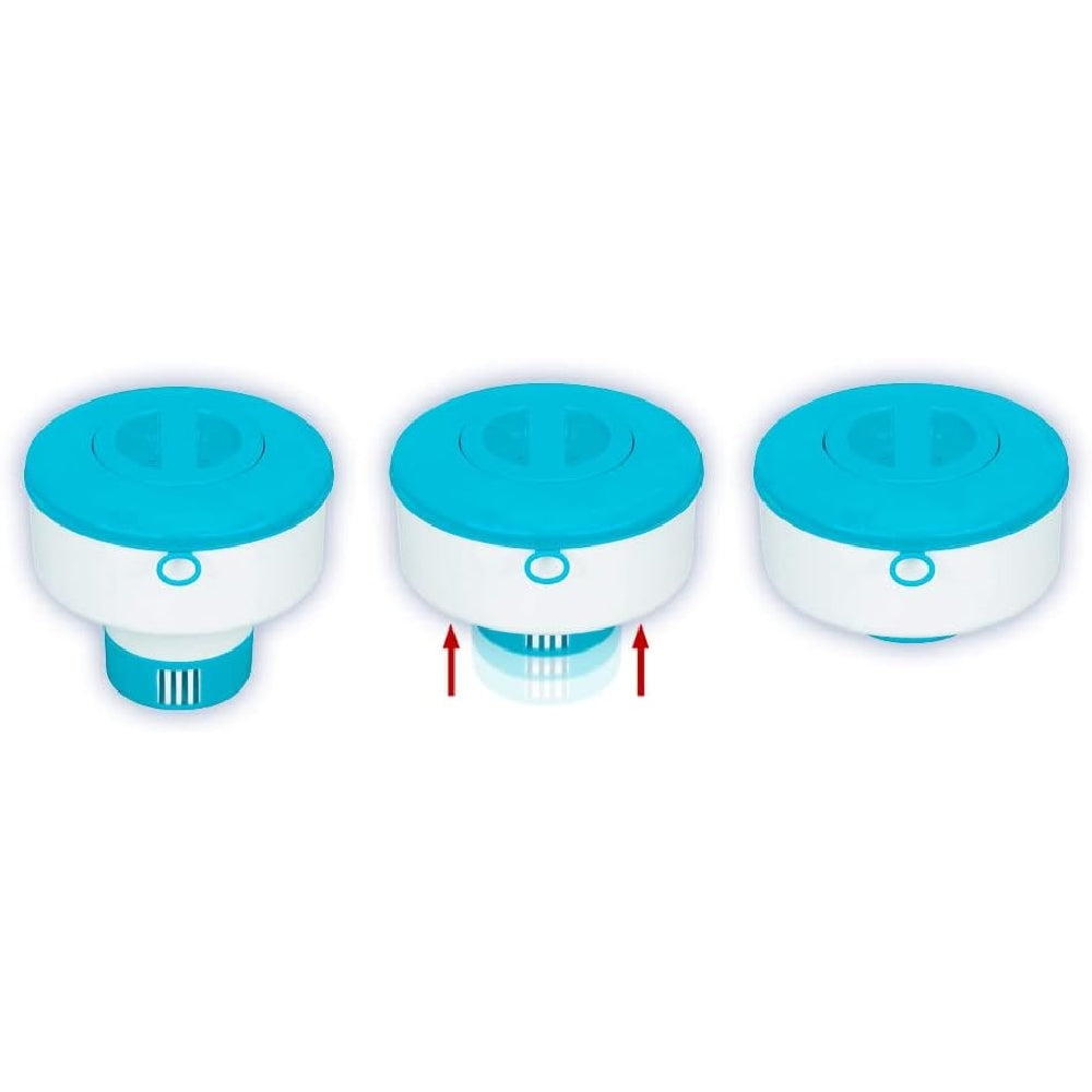 INTEX 7-inch Large Floating Chemical Dispenser – Adjustable Chlorine/Bromine Feeder for Above Ground Pools - Image 3