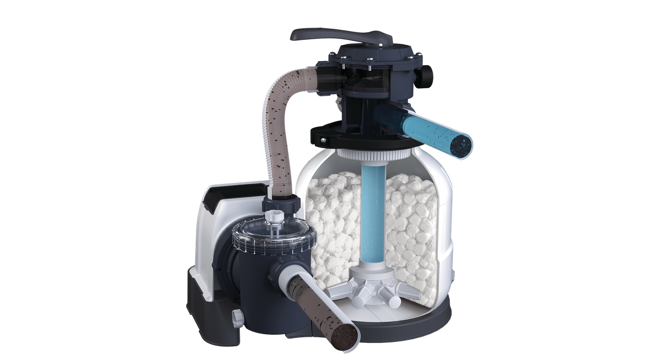 INTEX Krystal Clear Filtration Media Fiber Balls – Lightweight High-Efficiency Eco-Alternative to Pool Sand