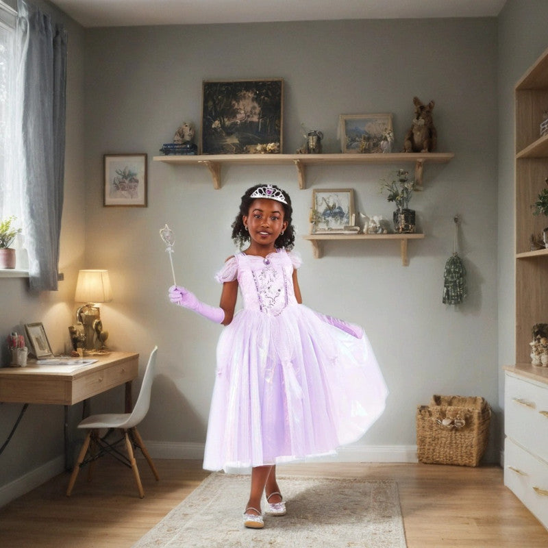  Purple Princess Child's Costume - Size Small (3-4 Years)