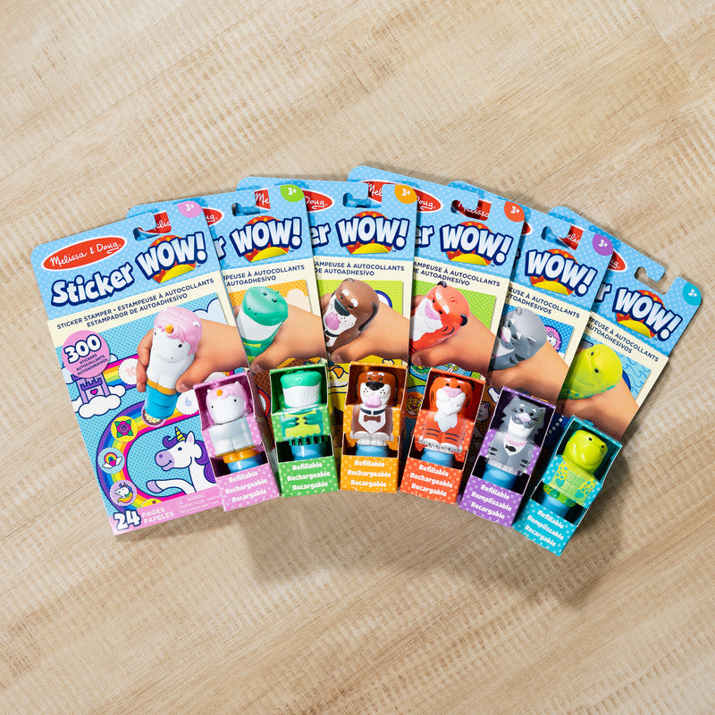 SMD _MELISSA & DOUG _SPIN MASTER Melissa & Doug Sticker WOW 24-Page Activity Pad and Sticker Stamper Art Set (Assorted Style) - Image 3