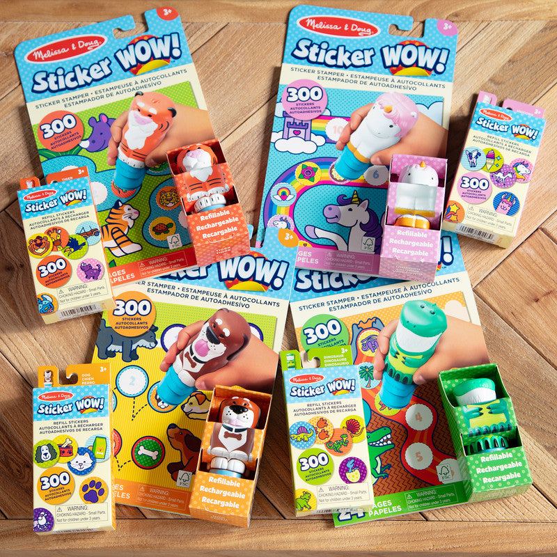SMD _MELISSA & DOUG _SPIN MASTER Melissa & Doug Sticker WOW 24-Page Activity Pad and Sticker Stamper Art Set (Assorted Style) - Image 4