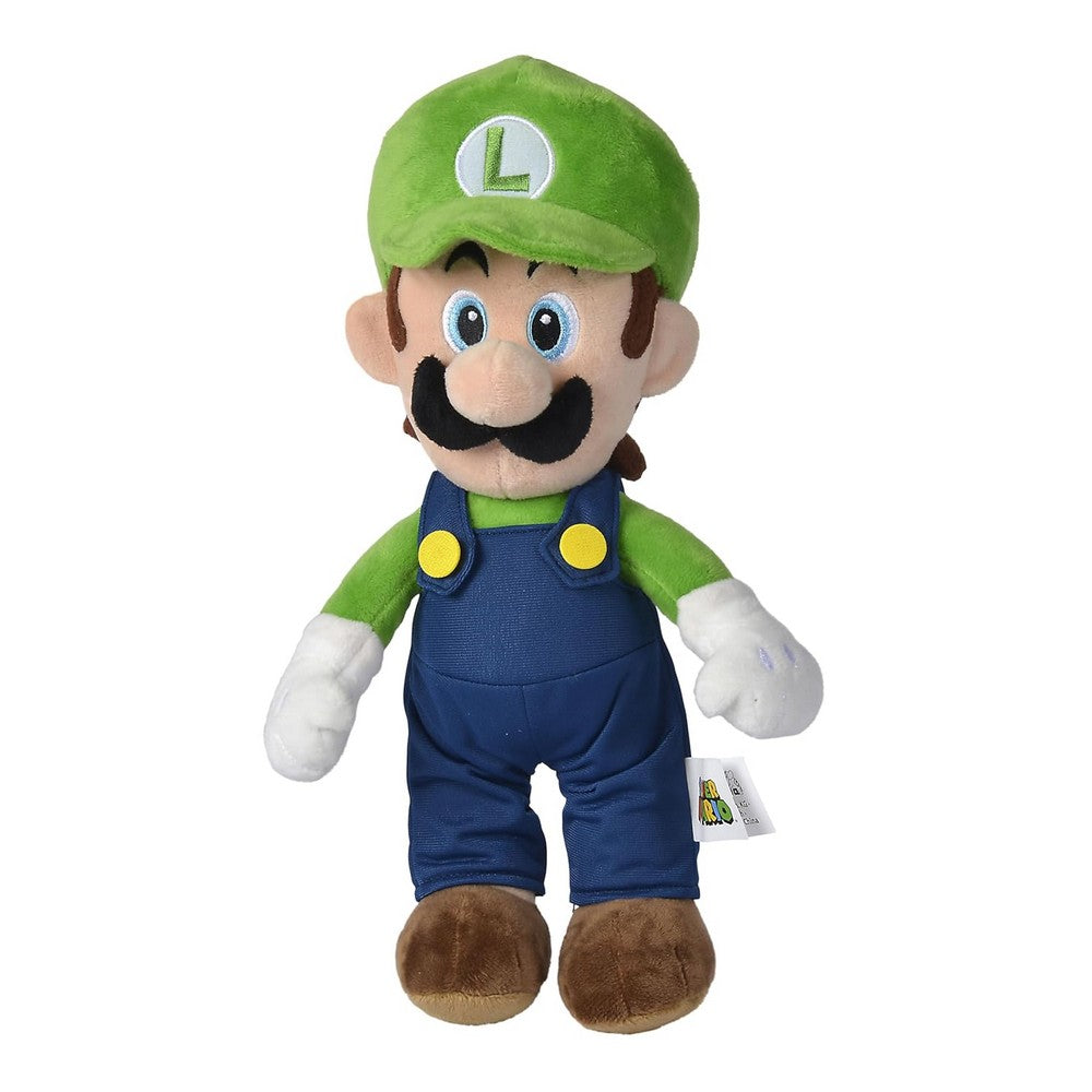 SUPER MARIO _ SIMBA DICKIE HK LTD Super Mario Luigi Plush Toy Unisex, 3-4 Years