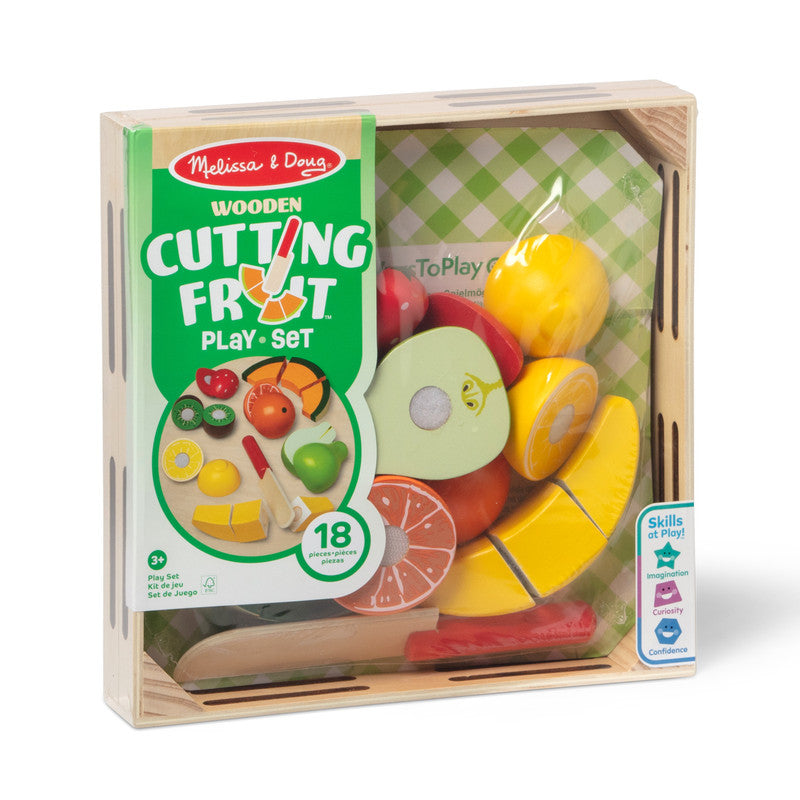 SMD _MELISSA & DOUG _SPIN MASTER Melissa and Doug Pretend Play Play Food Cutting Fruit Global Standrads Multilingual 6 Pack Solid - Image 2