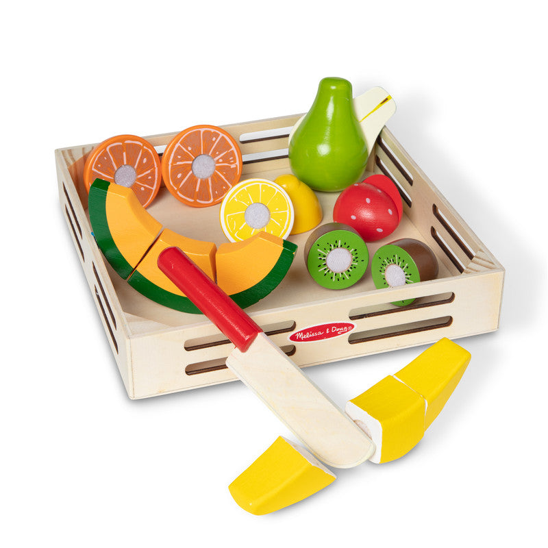 SMD _MELISSA & DOUG _SPIN MASTER Melissa and Doug Pretend Play Play Food Cutting Fruit Global Standrads Multilingual 6 Pack Solid - Image 3