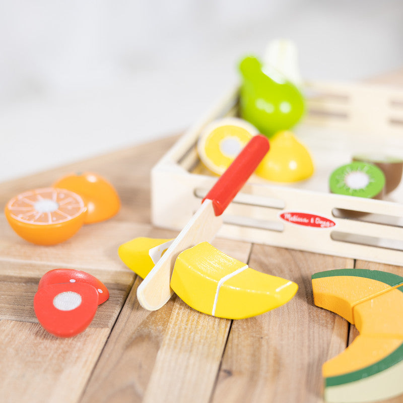 SMD _MELISSA & DOUG _SPIN MASTER Melissa and Doug Pretend Play Play Food Cutting Fruit Global Standrads Multilingual 6 Pack Solid - Image 5