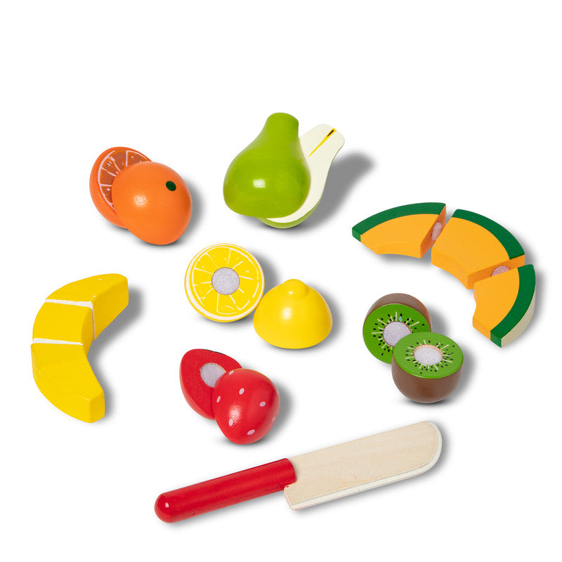 SMD _MELISSA & DOUG _SPIN MASTER Melissa and Doug Pretend Play Play Food Cutting Fruit Global Standrads Multilingual 6 Pack Solid - Image 4