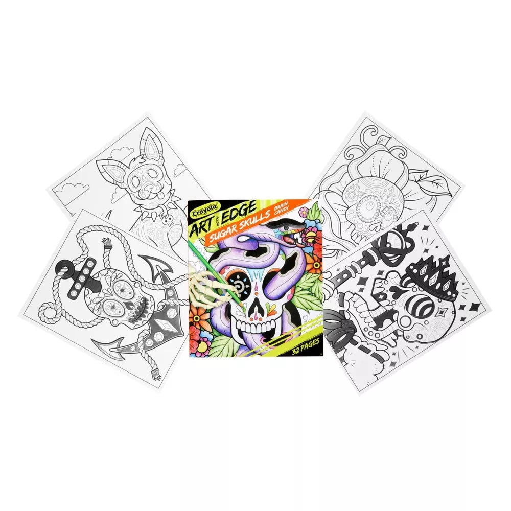 CRAYOLA LLC Crayola Art with Edge Sugar Skulls Colouring Book Unisex - Image 2