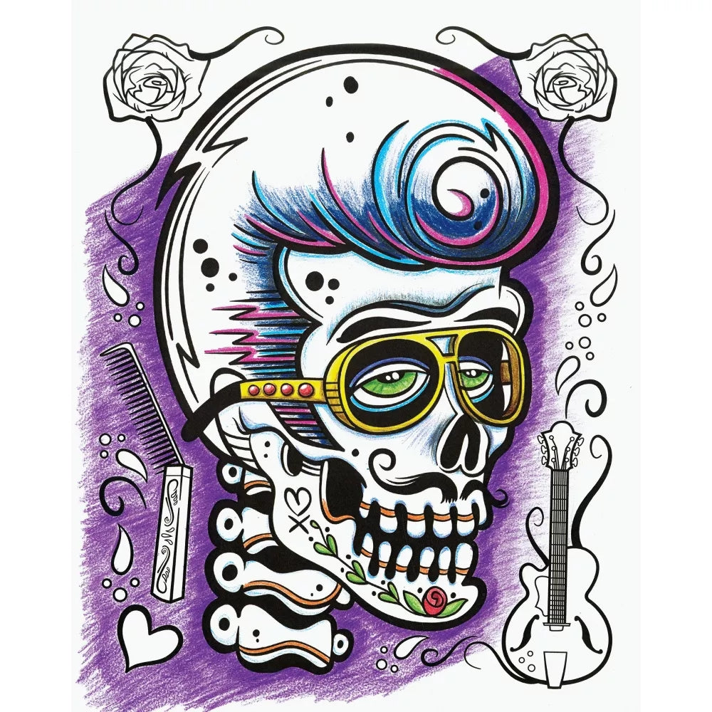 CRAYOLA LLC Crayola Art with Edge Sugar Skulls Colouring Book Unisex - Image 7
