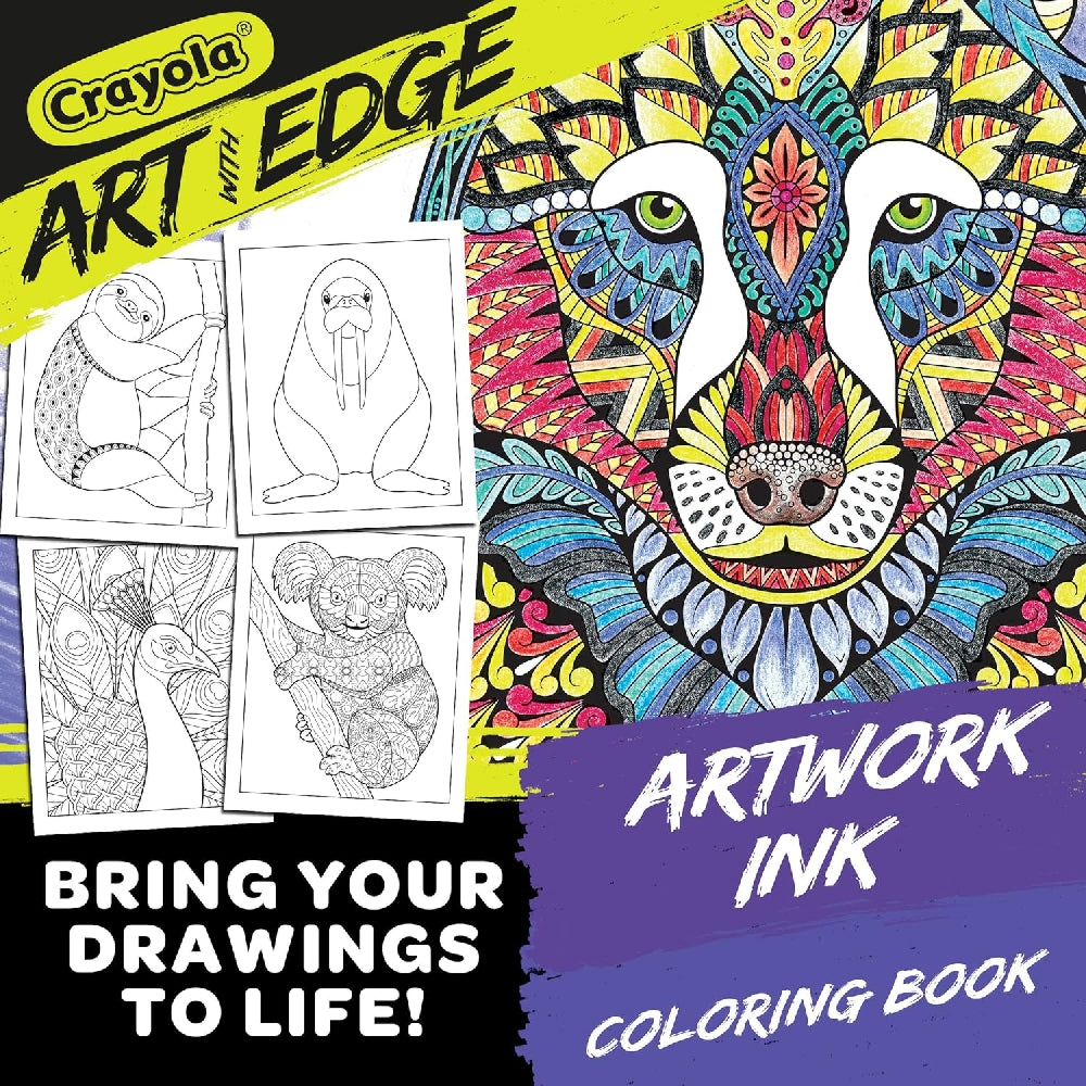 CRAYOLA LLC Crayola Art with Edge Jungle Animal Colouring Book Unisex, 4+ Years - Image 3