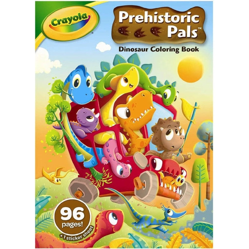 CRAYOLA LLC Crayola Prehistoric Pals Dinosaur Colouring Book Unisex, 3+ Years