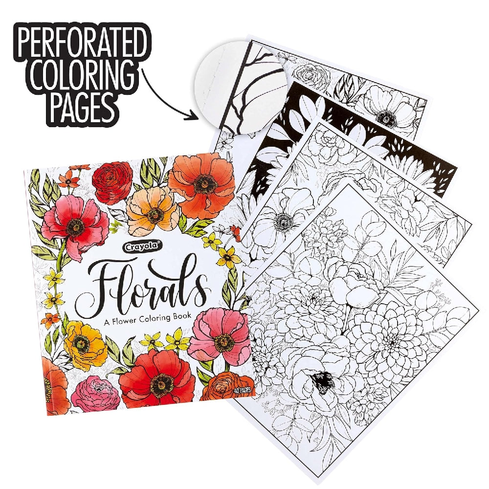 CRAYOLA LLC Crayola Florals A Flower Colouring Book Unisex, 3+ Years - Image 3
