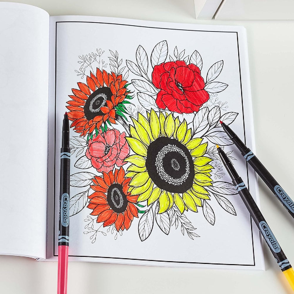 CRAYOLA LLC Crayola Florals A Flower Colouring Book Unisex, 3+ Years - Image 6