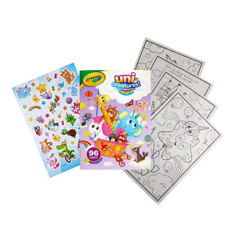 CRAYOLA LLC Crayola Uni-Creatures Colouring Book with Sticker Sheet Unisex, 3+ Years - Image 2