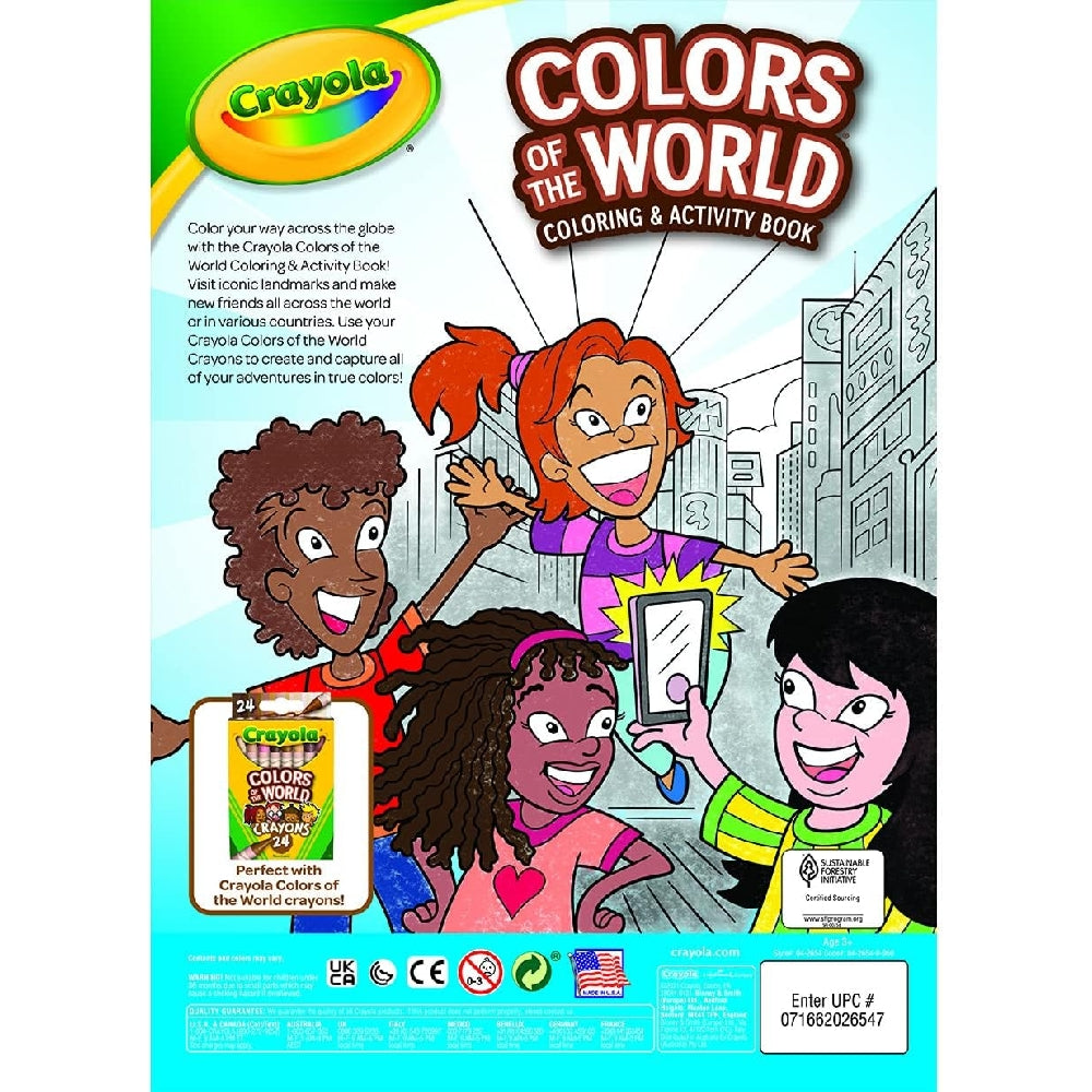 CRAYOLA LLC Crayola Colours of the World Colouring and Activity Book Unisex, 3+ Years - Image 2