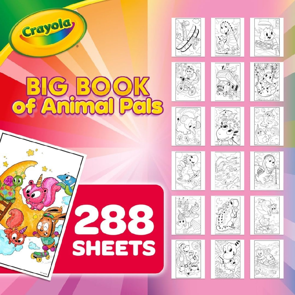 CRAYOLA LLC Crayola Big Book of Animal Pals Colouring Book Unisex, 3+ Years - Image 3