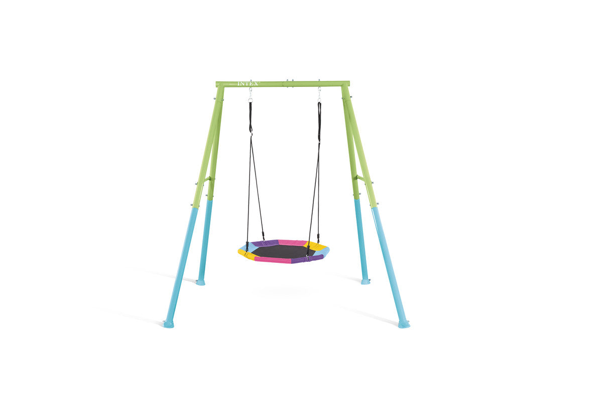INTEX Heavy-Duty Saucer Swing Outdoor Set – Single-Function Backyard Flying Disk Swing for Kids - Image 5