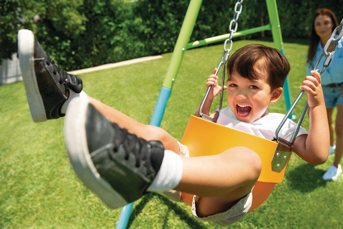 INTEX 2-in-1 Combination Swing Set – Versatile Backyard Playground with Safety Features for Toddlers & Kids - Image 2