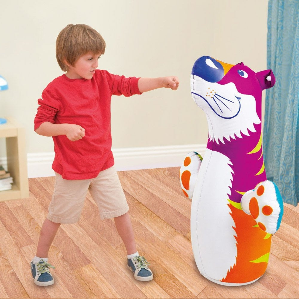 INTEX 3D Animal Bop Bag – Weighted Sand-Base Inflatable Punching Toy for Active Indoor Play - Image 3