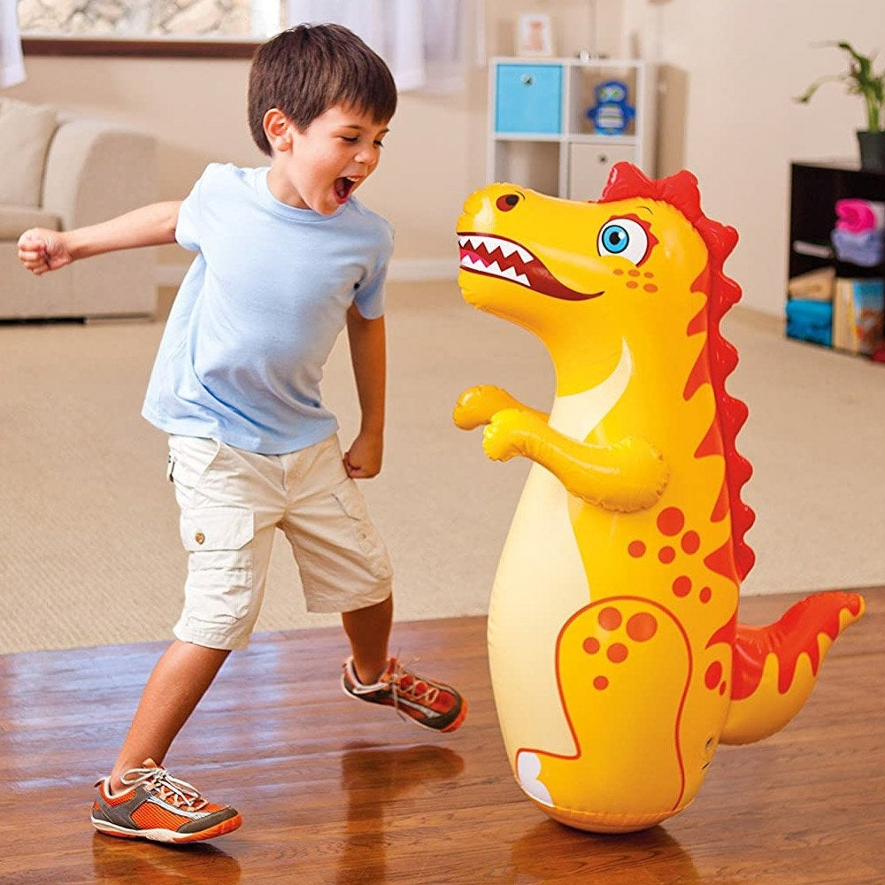 INTEX 3D Animal Bop Bag – Weighted Sand-Base Inflatable Punching Toy for Active Indoor Play - Image 5