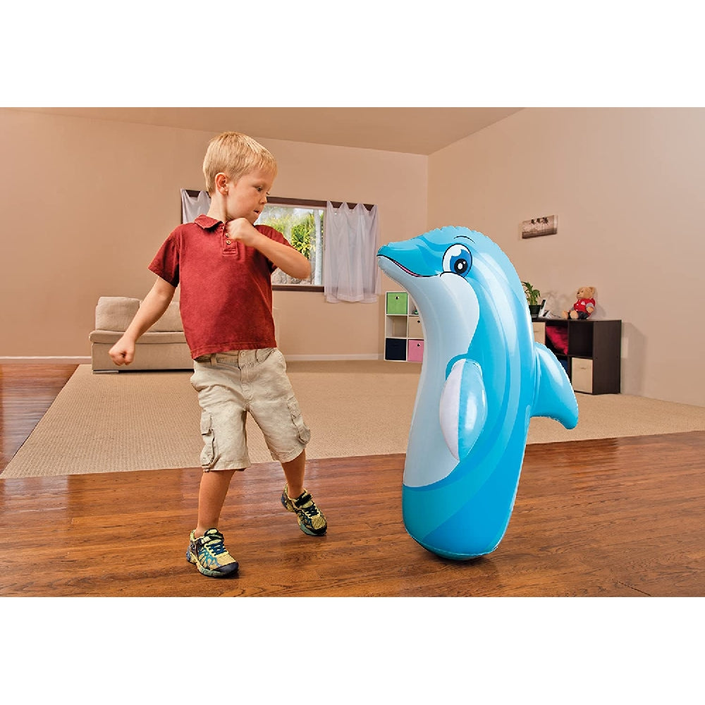 INTEX 3D Inflatable Animal Bop Bags – Weighted Sand-Base Punching Toys for Active Kids - Image 2