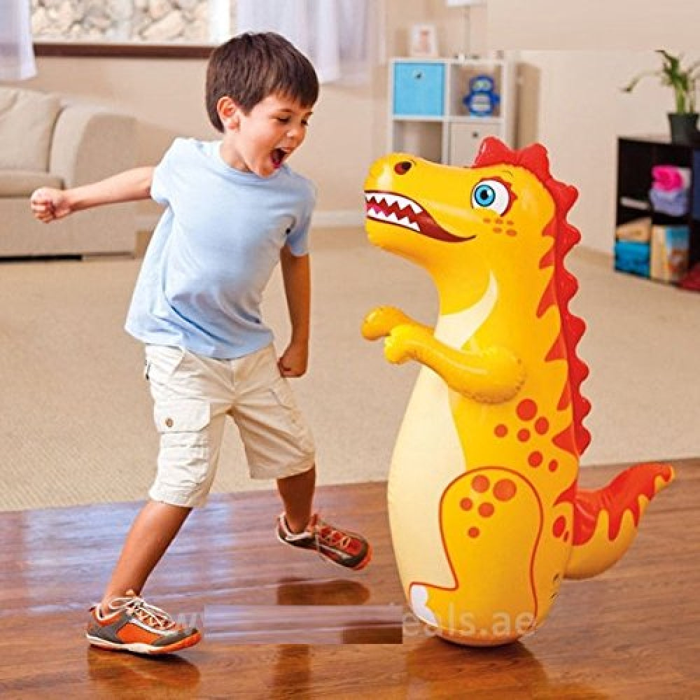 INTEX 3D Inflatable Animal Bop Bags – Weighted Sand-Base Punching Toys for Active Kids - Image 3