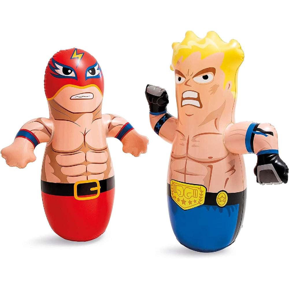 INTEX 3D Figure Inflatable Bop Bag – Realistic Character Design for Reflex Training & Backyard Fun