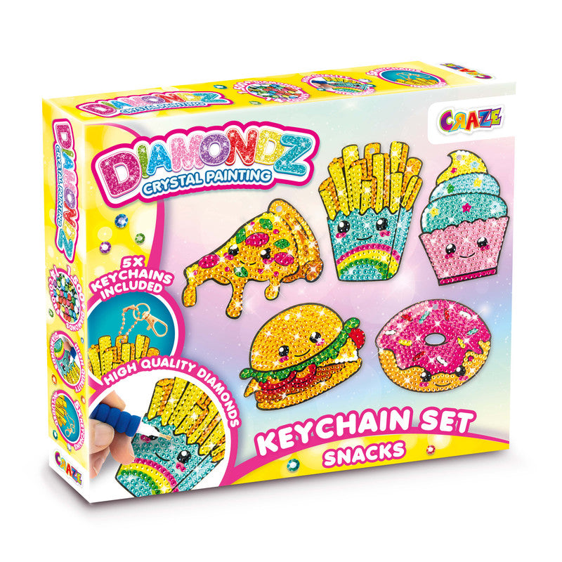DIAMONDZ - KEYCHAIN SET SNACKS