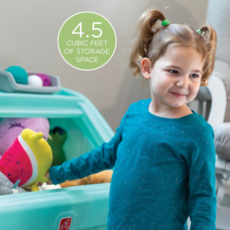 2-IN-1 TOY BOX & ART LID (MINT) - Image 3