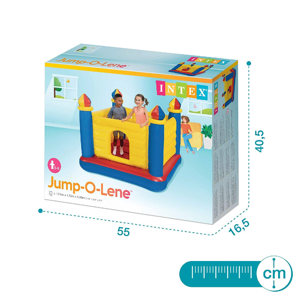 INTEX Jump-O-Lene Inflatable Castle Bouncer – Indoor/Outdoor Safe Bouncing Playhouse for Toddlers - Image 5