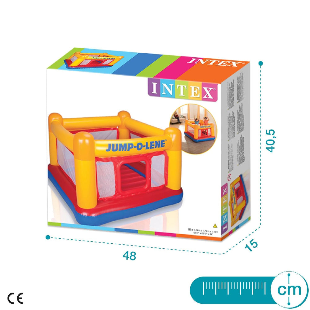 INTEX Jump-O-Lene Inflatable Playhouse Bouncer – Colorful High-Wall Safety Jumping Gym for Kids - Image 2