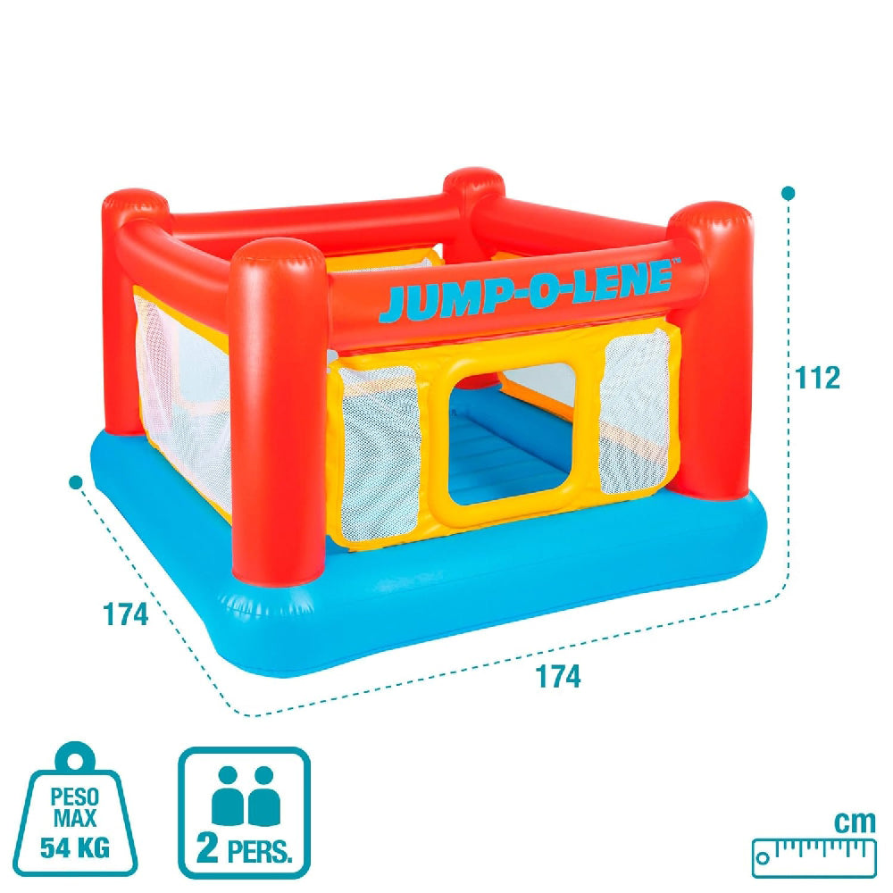 INTEX Jump-O-Lene Inflatable Playhouse Bouncer – Colorful High-Wall Safety Jumping Gym for Kids - Image 3