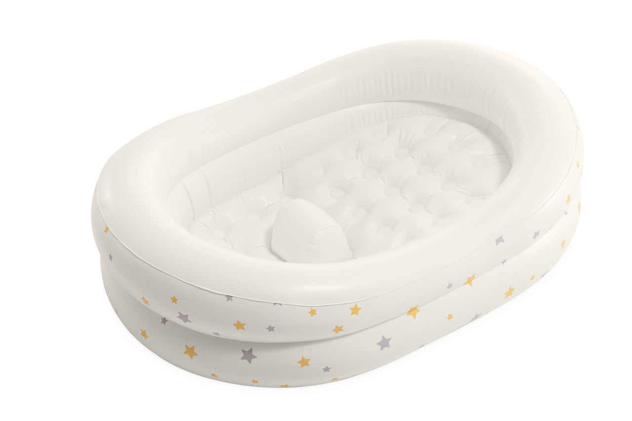 INTEX Starry Baby Inflatable Bath Tub – Soft Padded Infant Tub with Temperature Sensor & Contoured Backrest
