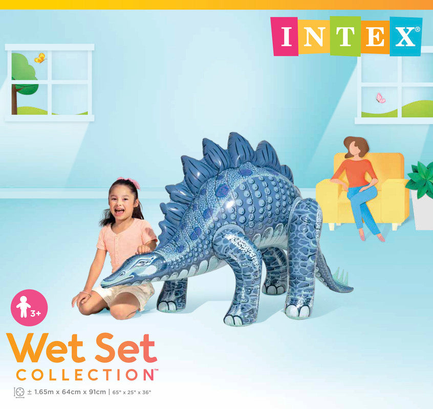 INTEX Jurassic Dino Pals Play Figures – Assorted Tyrannosaurus & Stegosaurus Inflatable Dinosaurs - Image 6