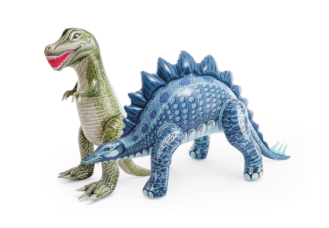 INTEX Jurassic Dino Pals Play Figures – Assorted Tyrannosaurus & Stegosaurus Inflatable Dinosaurs