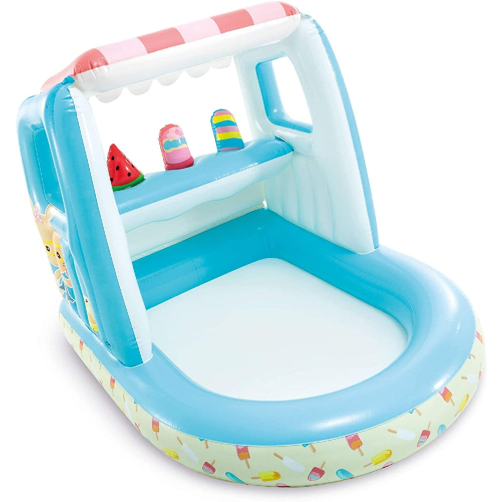INTEX Ice Cream Stand Play Center – Inflatable Toddler Playhouse with Removable Treats and Padded Floor