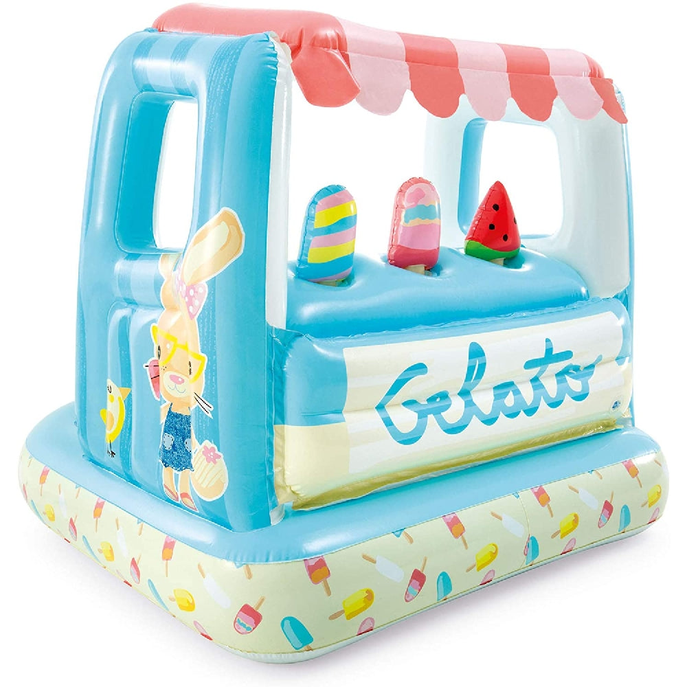 INTEX Ice Cream Stand Play Center – Inflatable Toddler Playhouse with Removable Treats and Padded Floor - Image 2