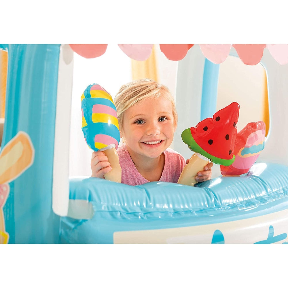 INTEX Ice Cream Stand Play Center – Inflatable Toddler Playhouse with Removable Treats and Padded Floor - Image 3